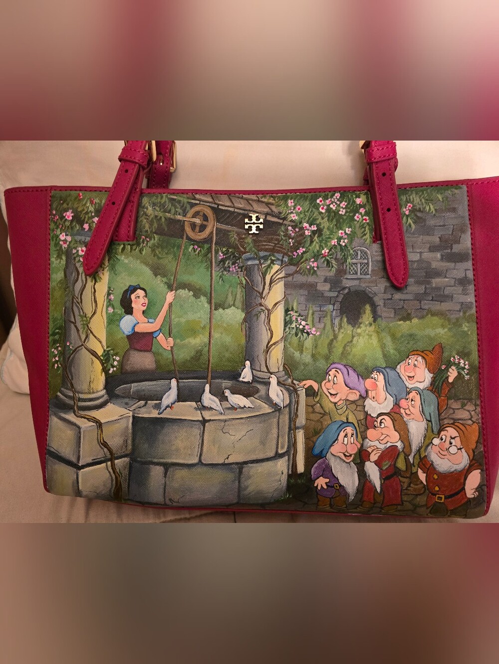 Tory Burch Hand Painted Snow White Purse